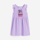 My Sister Has An Awesome Sister Frock | Custom Frock for the Awesome Sister Duo - LILAC - 1 - 2 Years Old (Chest 22" , Full Length 22")