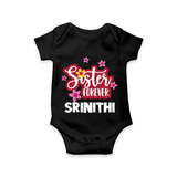 Sister Forever Romper / Onesie | Personalized Romper / Onesie for Sisters Forever - BLACK - New Born (Chest 14")