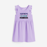 Partners In Crime Frock | Custom Frock for Sister Partners in Crime - LILAC - 1 - 2 Years Old (Chest 22" , Full Length 22")
