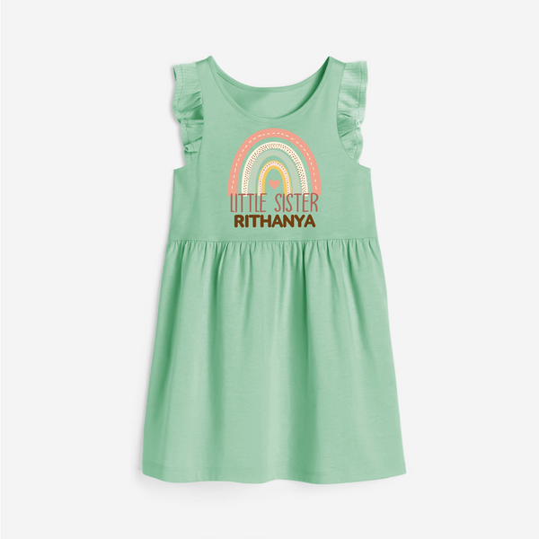Little Sister Frock | Custom Frock for the Little Sister - MINT GREEN - 1 - 2 Years Old (Chest 22" , Full Length 22")