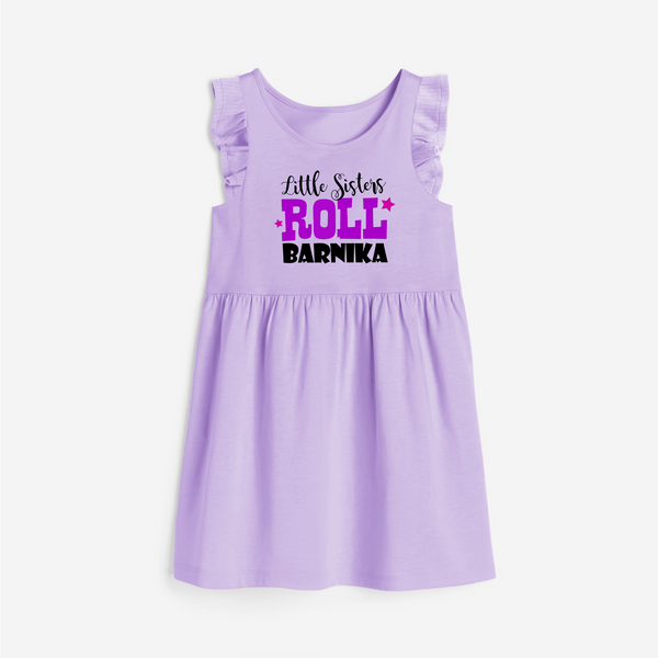 Little Sisters Roll Frock | Custom Frock for the Awesome Little Sister - LILAC - 1 - 2 Years Old (Chest 22" , Full Length 22")