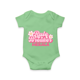 Rule Breaker Romper | Personalized Romper for the Little Rebel - GREEN - New Born (Chest 14")