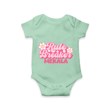 Rule Breaker Romper | Personalized Romper for the Little Rebel - MINT GREEN - New Born (Chest 14")