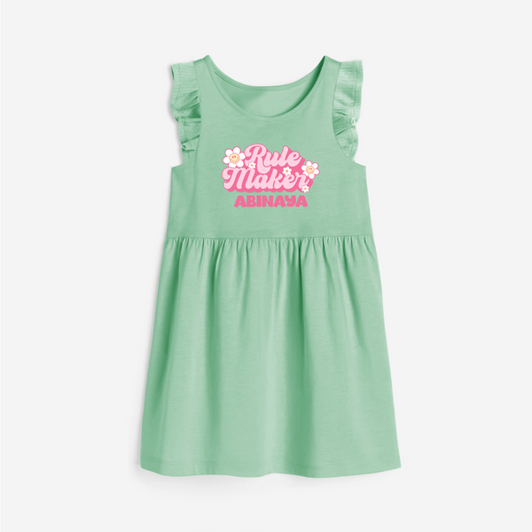 Rule Maker Frock | Custom Frock for the Bold and Brave - MINT GREEN - 1 - 2 Years Old (Chest 22" , Full Length 22")