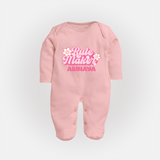 Rule Maker Sleep suit | Custom Sleep suit for the Bold and Brave - BABY PINK - New Born (Chest 7.5")