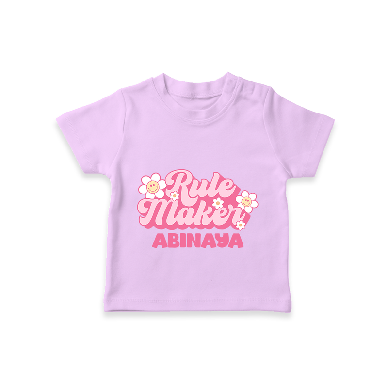 Rule Maker T-shirt | Custom T-shirt for the Bold and Brave - LILAC - 0-5 Months Old (Chest 17")