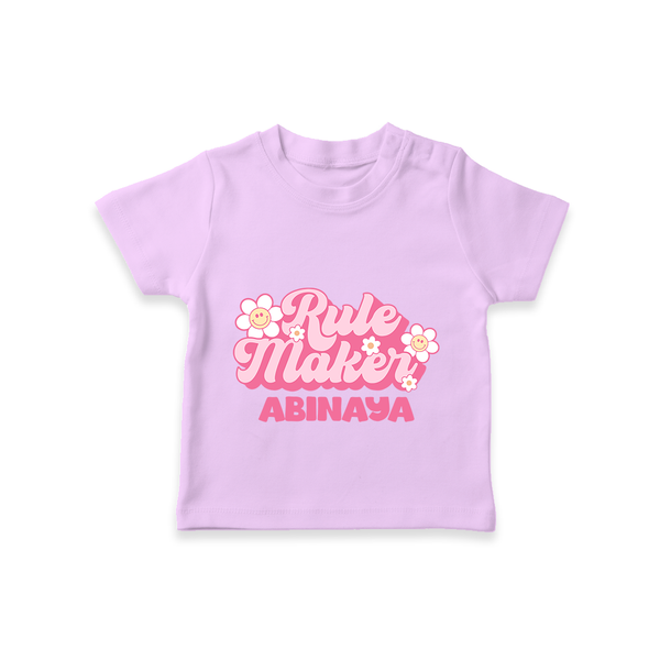 Rule Maker T-shirt | Custom T-shirt for the Bold and Brave - LILAC - 0-5 Months Old (Chest 17")