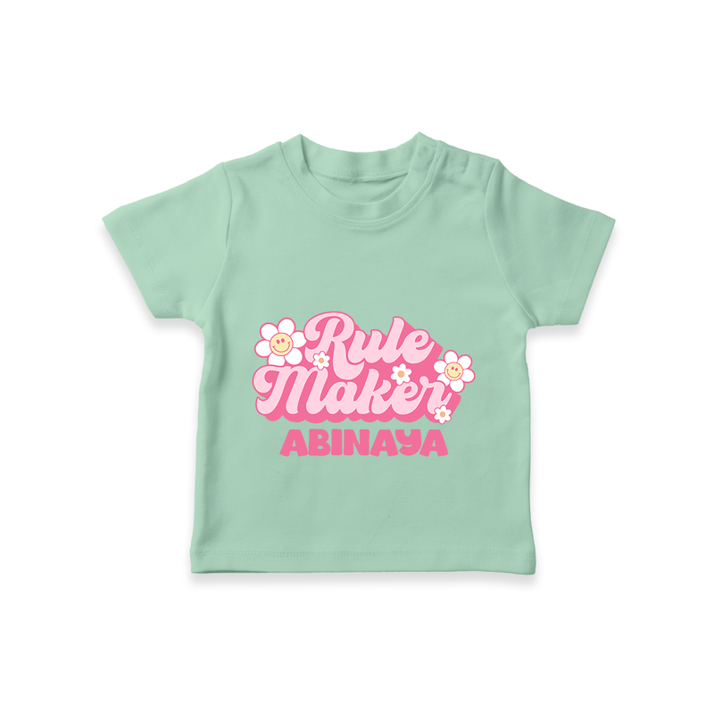 Rule Maker T-shirt | Custom T-shirt for the Bold and Brave - MINT GREEN - 0-5 Months Old (Chest 17")