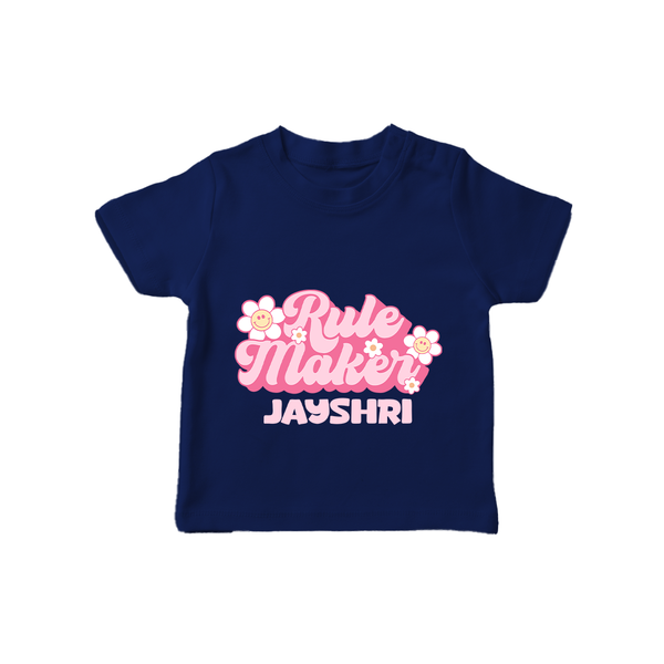 Rule Maker T-shirt | Custom T-shirt for the Bold and Brave - NAVY BLUE - 0-5 Months Old (Chest 17")