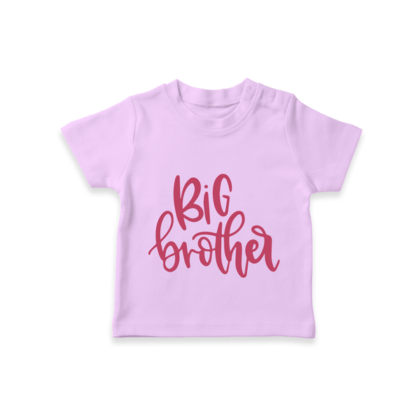 Big Brother T-shirt | Custom T-shirt for the Big Brother - LILAC - 0-5 Months Old (Chest 17")