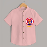 Celebrate The Super Kids Theme With "Captain" Personalized Kids Shirts - PEACH - 0 - 6 Months Old (Chest 21")