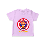 Celebrate The Super Kids Theme With "Captain" Personalized Kids T-shirt - LILAC - 0 - 5 Months Old (Chest 17")