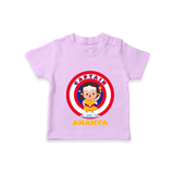 Celebrate The Super Kids Theme With "Captain" Personalized T-shirt for Kids - LILAC - 0 - 5 Months Old (Chest 17")