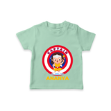 Celebrate The Super Kids Theme With "Captain" Personalized T-shirt for Kids - MINT GREEN - 0 - 5 Months Old (Chest 17")