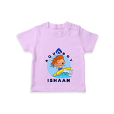 Celebrate The Super Kids Theme With "Aqua Boy" Personalized Kids T-shirt - LILAC - 0 - 5 Months Old (Chest 17")