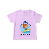 Celebrate The Super Kids Theme With "Aqua Gal" Personalized Kids T-shirt - LILAC - 0 - 5 Months Old (Chest 17")