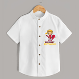 Celebrate The Super Kids Theme With  "Super Boy" Personalized Kids Shirts - WHITE - 0 - 6 Months Old (Chest 21")