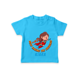 Celebrate The Super Kids Theme With "DND Busy Saving The Universe" Personalized T-shirt for Kids - SKY BLUE - 0 - 5 Months Old (Chest 17")