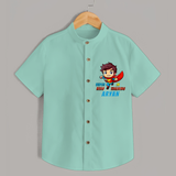 Celebrate The Super Kids Theme With "Super Hero In Training" Personalized Kids Shirts - MINT GREEN - 0 - 6 Months Old (Chest 21")