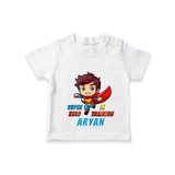 Celebrate The Super Kids Theme With "Super Hero In Training" Personalized Kids T-shirt - WHITE - 0 - 5 Months Old (Chest 17")
