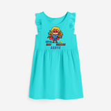 Celebrate The Super Kids Theme With "Super Hero In Training" Personalized Frock for your Baby - LIGHT BLUE - 0 - 6 Months Old (Chest 18")