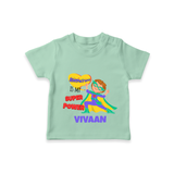 Celebrate The Super Kids Theme With "Empathy is my Super Power" Personalized Kids T-shirt - MINT GREEN - 0 - 5 Months Old (Chest 17")