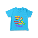 Celebrate The Super Kids Theme With "Empathy is my Super Power" Personalized Kids T-shirt - SKY BLUE - 0 - 5 Months Old (Chest 17")