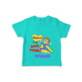 Celebrate The Super Kids Theme With "Empathy is my Super Power" Personalized Kids T-shirt - TEAL - 0 - 5 Months Old (Chest 17")