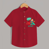 Celebrate The Super Kids Theme With "Creativity is my Super Power" Personalized Kids Shirts - RED - 0 - 6 Months Old (Chest 21")