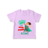 Celebrate The Super Kids Theme With "Creativity is my Super Power" Personalized Kids T-shirt - LILAC - 0 - 5 Months Old (Chest 17")