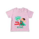 Celebrate The Super Kids Theme With "Creativity is my Super Power" Personalized Kids T-shirt - PINK - 0 - 5 Months Old (Chest 17")