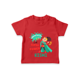 Celebrate The Super Kids Theme With "Creativity is my Super Power" Personalized Kids T-shirt - RED - 0 - 5 Months Old (Chest 17")