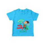 Celebrate The Super Kids Theme With "Creativity is my Super Power" Personalized Kids T-shirt - SKY BLUE - 0 - 5 Months Old (Chest 17")