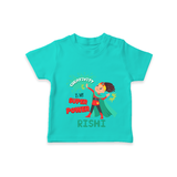 Celebrate The Super Kids Theme With "Creativity is my Super Power" Personalized Kids T-shirt - TEAL - 0 - 5 Months Old (Chest 17")