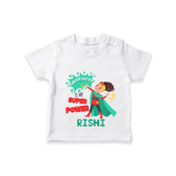 Celebrate The Super Kids Theme With "Creativity is my Super Power" Personalized Kids T-shirt - WHITE - 0 - 5 Months Old (Chest 17")