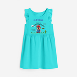 Celebrate The Super Kids Theme With "Ready to Save the Day" Personalized Frock for your Baby - LIGHT BLUE - 0 - 6 Months Old (Chest 18")