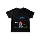 Celebrate The Super Kids Theme With "Ready to Save the Day" Personalized Kids T-shirt - BLACK - 0 - 5 Months Old (Chest 17")