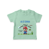 Celebrate The Super Kids Theme With "Ready to Save the Day" Personalized Kids T-shirt - MINT GREEN - 0 - 5 Months Old (Chest 17")