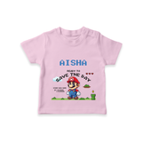 Celebrate The Super Kids Theme With "Ready to Save the Day" Personalized Kids T-shirt - PINK - 0 - 5 Months Old (Chest 17")