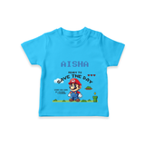 Celebrate The Super Kids Theme With "Ready to Save the Day" Personalized Kids T-shirt - SKY BLUE - 0 - 5 Months Old (Chest 17")