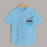Celebrate The Super Kids Theme With "Only the Worthy Shall Pick Me Up" Personalized Kids Shirts - SKY BLUE - 0 - 6 Months Old (Chest 21")