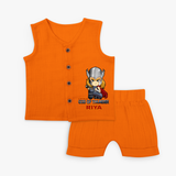 Celebrate The Super Kids Theme With "Little God Of Thunder" Personalized Jabla set for your Baby - HALLOWEEN - 0 - 3 Months Old (Chest 9.8")