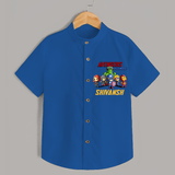 Celebrate The Super Kids Theme With "Avengers Assemble" Personalized Kids Shirts - COBALT BLUE - 0 - 6 Months Old (Chest 21")