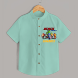 Celebrate The Super Kids Theme With "Avengers Assemble" Personalized Kids Shirts - MINT GREEN - 0 - 6 Months Old (Chest 21")