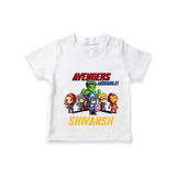 Celebrate The Super Kids Theme With "Avengers Assemble" Personalized Kids T-shirt - WHITE - 0 - 5 Months Old (Chest 17")