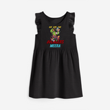 Celebrate The Super Kids Theme With "We are the AVENGERS" Personalized Frock for your Baby - BLACK - 0 - 6 Months Old (Chest 18")