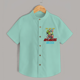 Celebrate The Super Kids Theme With "We are the AVENGERS" Personalized Kids Shirts - MINT GREEN - 0 - 6 Months Old (Chest 21")