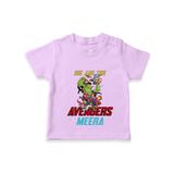 Celebrate The Super Kids Theme With "We are the AVENGERS" Personalized Kids T-shirt - LILAC - 0 - 5 Months Old (Chest 17")