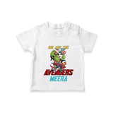 Celebrate The Super Kids Theme With "We are the AVENGERS" Personalized Kids T-shirt - WHITE - 0 - 5 Months Old (Chest 17")