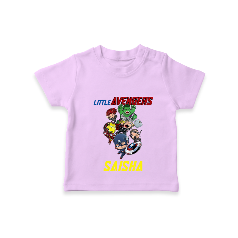 Celebrate The Super Kids Theme With "Little Avengers" Personalized Kids T-shirt - LILAC - 0 - 5 Months Old (Chest 17")